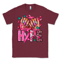 Burgundy hope with woman hands Classic Tee - AdoDesignShop