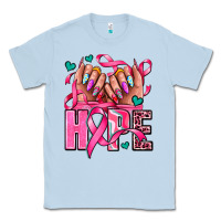 Dusty Blue hope with woman hands Classic Tee - AdoDesignShop