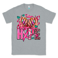 Heather Grey hope with woman hands Classic Tee - AdoDesignShop
