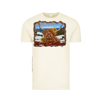 Vintage Arctic merry christmas highland cow with farm Vintage Tee - RanaPortraitStore