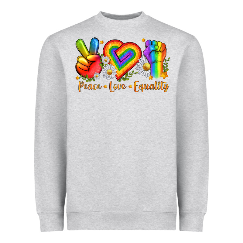 Peace Love Equality Heavyweight Sweatshirt by texasbilliewilder | Teevron