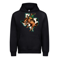 Black Cowhide Texas Map Rodeo Cowboy Urban Hoodie - Bettercallsaul