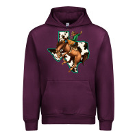 Mauve Wine Cowhide Texas Map Rodeo Cowboy Urban Hoodie - Bettercallsaul