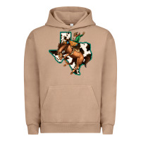 Pigment Burro Cowhide Texas Map Rodeo Cowboy Urban Hoodie - Bettercallsaul