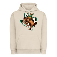 Pigment French Oak Cowhide Texas Map Rodeo Cowboy Urban Hoodie - Bettercallsaul