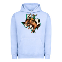 Pigment Grape Ice Cowhide Texas Map Rodeo Cowboy Urban Hoodie - Bettercallsaul