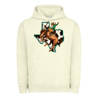 Pigment Pistachio Cowhide Texas Map Rodeo Cowboy Urban Hoodie - Bettercallsaul