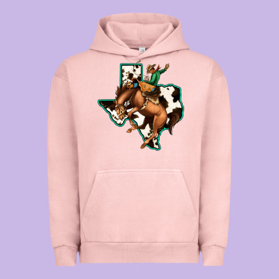 Cowhide Texas Map Rodeo Cowboy Urban Hoodie Designed By Bettercallsaul