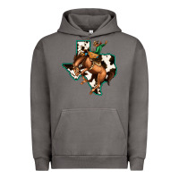 Pigment Tornado Cowhide Texas Map Rodeo Cowboy Urban Hoodie - Bettercallsaul