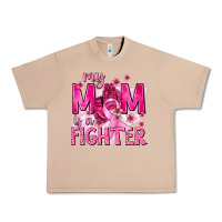 Burro My Mom Is a Fighter with Ribbon Urban Heavy Tee - texasbilliewilder