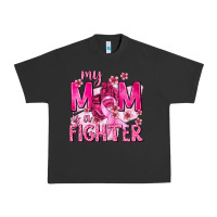 Pigment Black My Mom Is a Fighter with Ribbon Urban Heavy Tee - texasbilliewilder