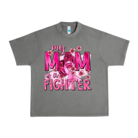 Tornado My Mom Is a Fighter with Ribbon Urban Heavy Tee - texasbilliewilder