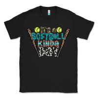 Black softball Classic Tee - CowhideDigitalArt