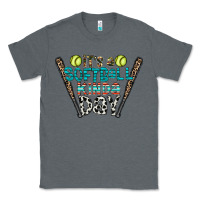 Charcoal Heather softball Classic Tee - CowhideDigitalArt