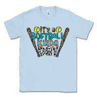 Dusty Blue softball Classic Tee - CowhideDigitalArt