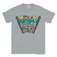 Heather Grey softball Classic Tee - CowhideDigitalArt