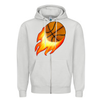 Dove Grey basketball Zipper Hoodie - JahusDesignShop