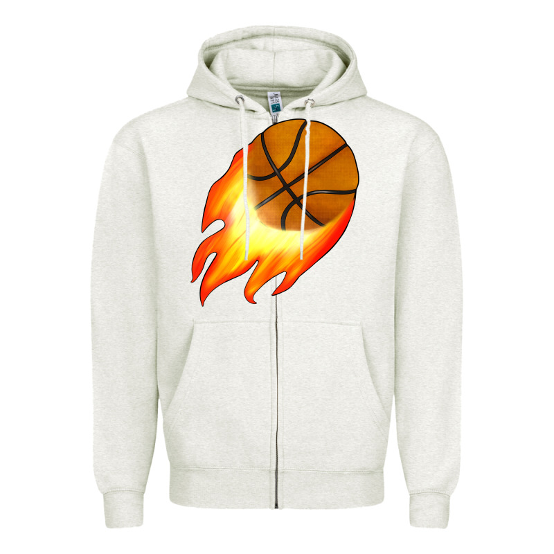 Basketball Zipper Hoodie by JahusDesignShop | Teevron