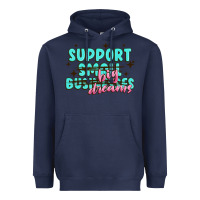 Navy support small businesses big dreams Heavyweight Hoodie - MaliasSmallBusiness