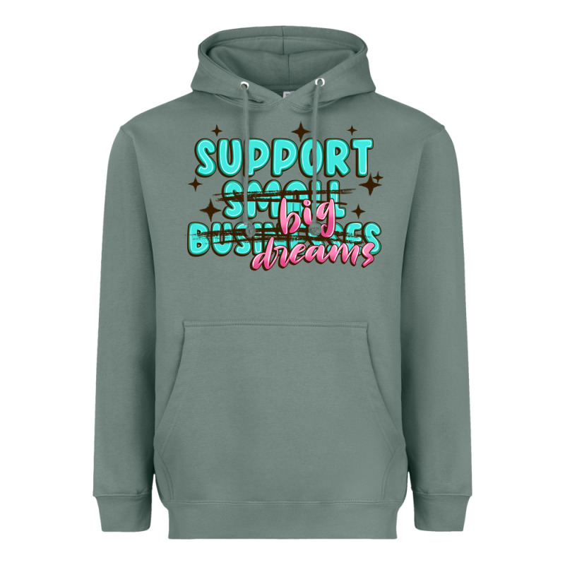 Support Small Businesses Big Dreams Heavyweight Hoodie by MaliasSmallBusiness | Teevron