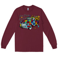 Burgundy love needs no words Long Sleeve Tee - CowhideDigitalArt