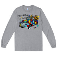 Heather Grey love needs no words Long Sleeve Tee - CowhideDigitalArt
