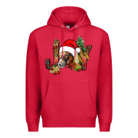 Cardinal joy christmas with horse bbs Premium Hoodie - BundleAndBundleShop
