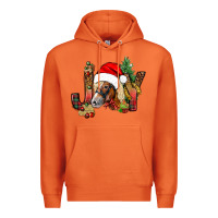 Carrot joy christmas with horse bbs Premium Hoodie - BundleAndBundleShop
