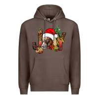 Coffee joy christmas with horse bbs Premium Hoodie - BundleAndBundleShop