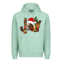 Seafoam joy christmas with horse bbs Premium Hoodie - BundleAndBundleShop