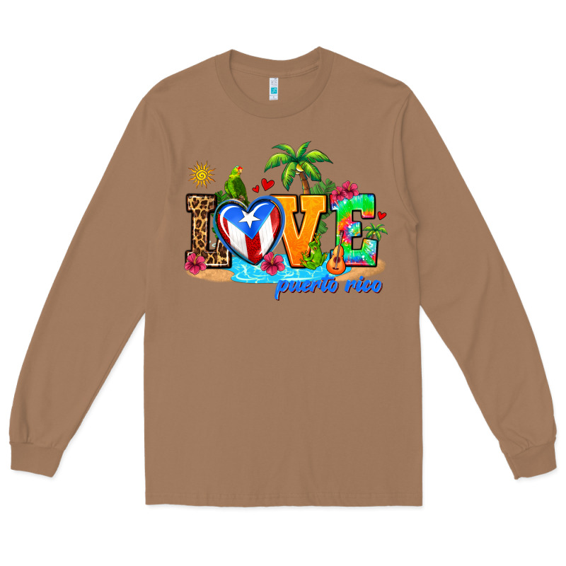 Love Puerto Rico Long Sleeve Tee by AdoDesignShop | Teevron