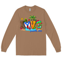 Toasted Coconut love puerto rico Long Sleeve Tee - AdoDesignShop