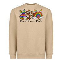 Peace Love Pride Heavyweight Sweatshirt | Teevron