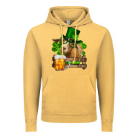Vintage Mustard St. Patrick's Day Goat And Beer Vintage Hoodie - RanaPortraitStore