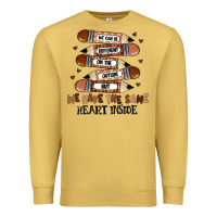 Antique Gold we have the same heart inside Premium Sweatshirt - MaliasSmallBusiness