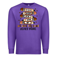 Purple we have the same heart inside Premium Sweatshirt - MaliasSmallBusiness