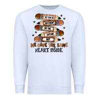 White we have the same heart inside Premium Sweatshirt - MaliasSmallBusiness