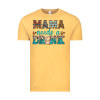 Vintage Mustard mama needs a drink Vintage Tee - texasbilliewilder