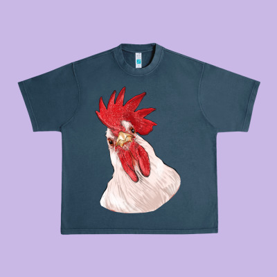 Silly Chicken Head Urban Heavy Tee Designed By Ranaportraitstore