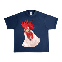 Navy silly chicken head Urban Heavy Tee - RanaPortraitStore