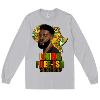 Moon Dust juneteenth living freeish since 1865 Long Sleeve Tee - HRA Design Shop