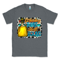 Charcoal Heather whiskey bent hell bound Classic Tee - CowhideDigitalArt