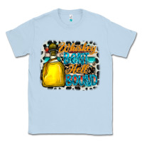 Dusty Blue whiskey bent hell bound Classic Tee - CowhideDigitalArt