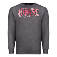 Charcoal Heather nurse breast cancer awareness Premium Sweatshirt - MaliasSmallBusiness