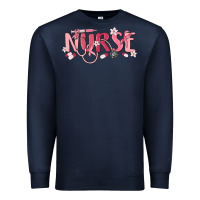 Navy nurse breast cancer awareness Premium Sweatshirt - MaliasSmallBusiness