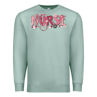 Seafoam nurse breast cancer awareness Premium Sweatshirt - MaliasSmallBusiness