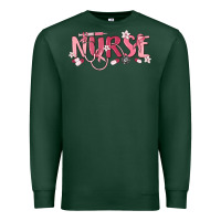Sports Green nurse breast cancer awareness Premium Sweatshirt - MaliasSmallBusiness