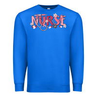True Royal nurse breast cancer awareness Premium Sweatshirt - MaliasSmallBusiness