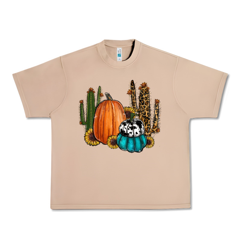Sunflower Cactus Pumpkin Fall Urban Heavy Tee by RanaPortraitStore | Teevron