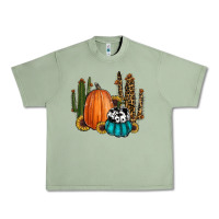 Oil Green sunflower cactus pumpkin fall Urban Heavy Tee - RanaPortraitStore